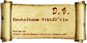 Deutelbaum Viktória névjegykártya